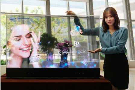 High Efficiency Transparent Glass LED Display With Simple Steel Frame Structure