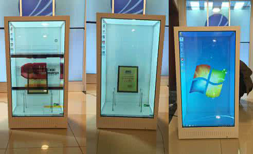 Indoor Transparent Glass LED Display / Clear Led Screen Easy Maintenance